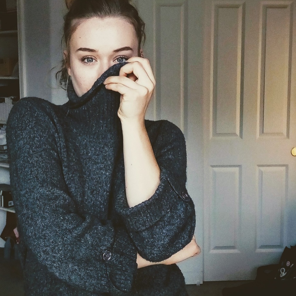 Cozy Funnel Turtleneck Sweater